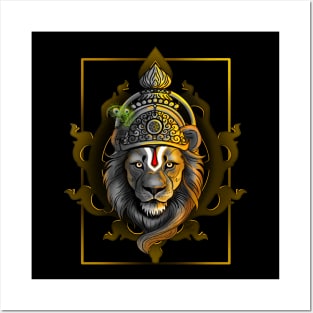 Narasimha - The Protector (The 4th avatar of Vishnu) Posters and Art